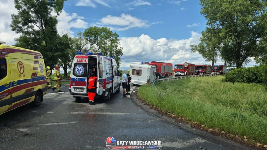 Wypadek na drodze z Kłodzka do Wrocławia. Trasa DK8 zablokowana