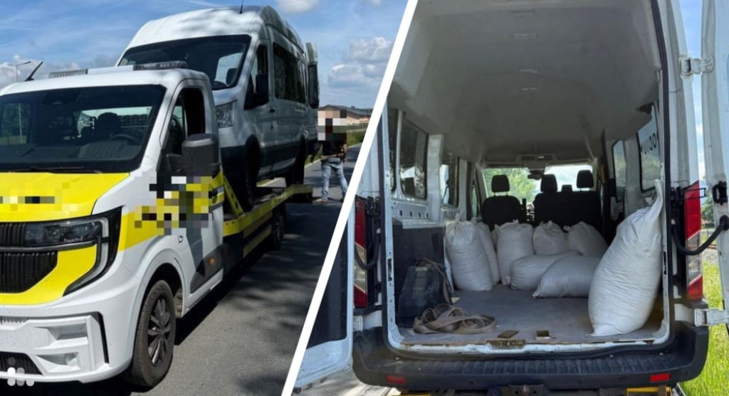 Wiózł busa na lawecie, a w busie miał ponad 220 kilogramów nielegalnego towaru