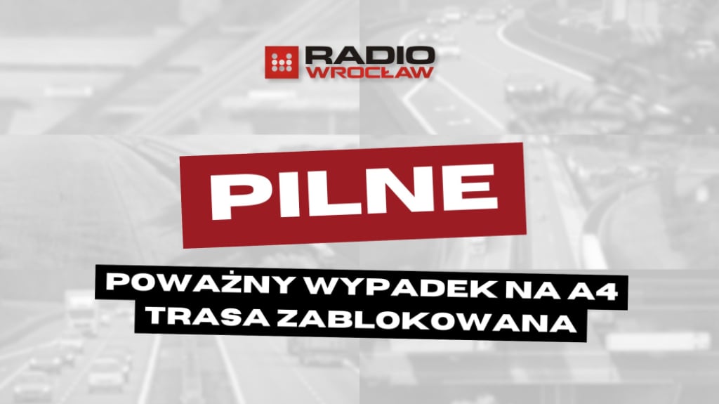Autostrada A4 zablokowana. Poważny wypadek, lądował helikopter LPR