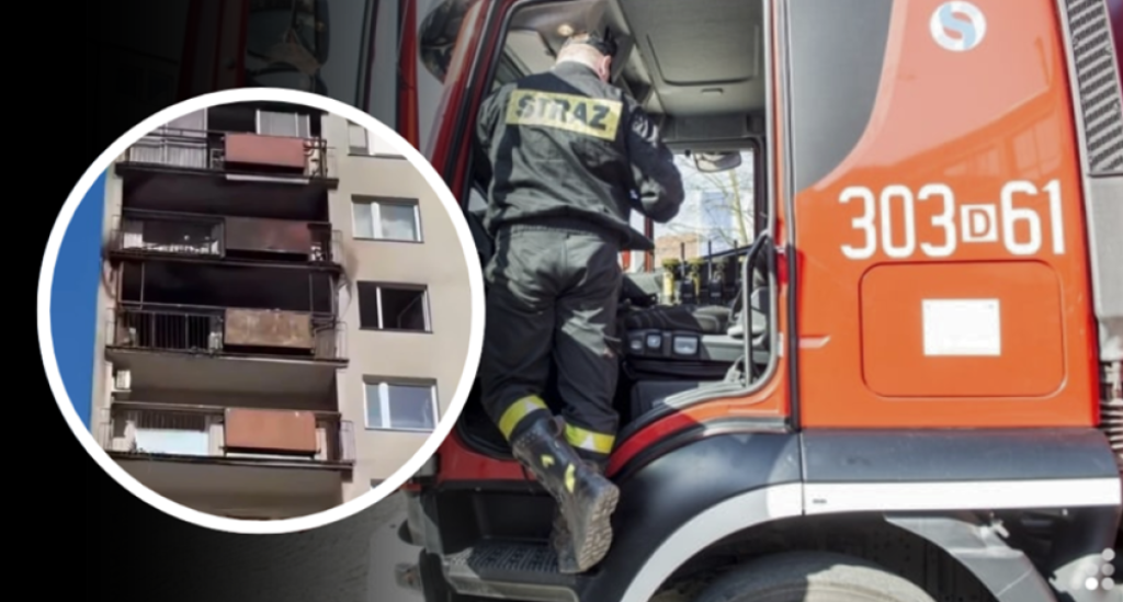 Pożar na Kozanowie. Ewakuowano 30 osób, dwie osoby poszkodowane
