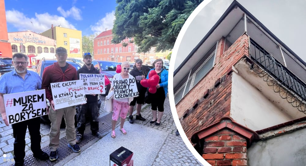 Strzelanina w Bystrzycy Kłodzkiej: Borys B. kolejne 3 miesiące spędzi w areszcie. Kilkadziesiąt osób protestowało przed sądem