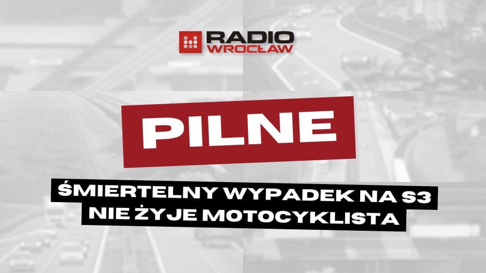 Śmiertelny wypadek na trasie S3. 27-letni motocyklista uderzył w bariery i zginął na miejscu