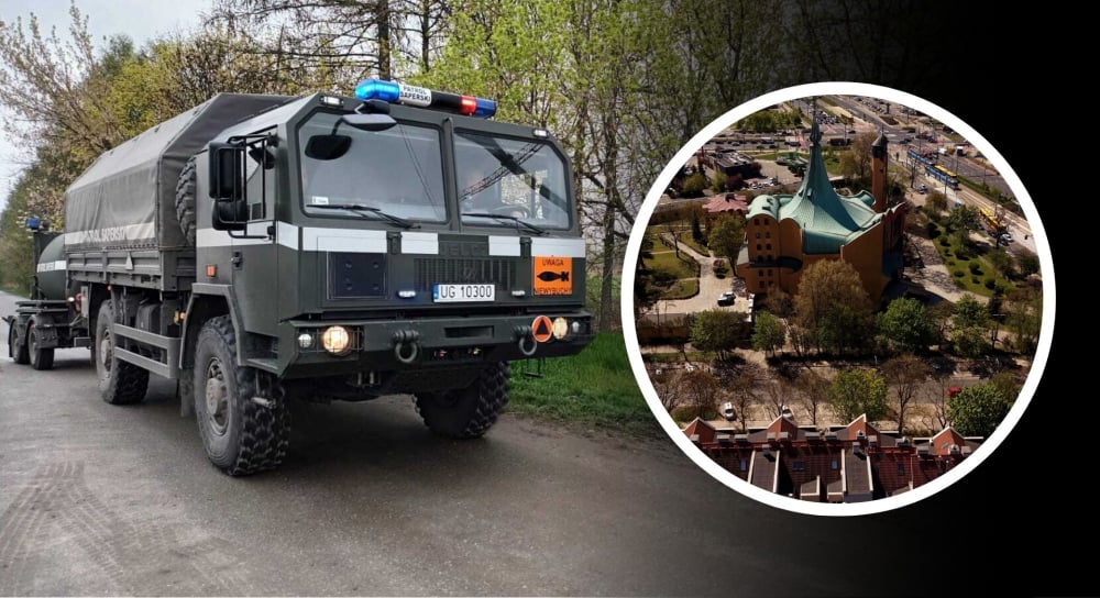 Akcja służb przy Kościele Ducha Świętego we Wrocławiu. Na miejsce jedzie patrol saperów