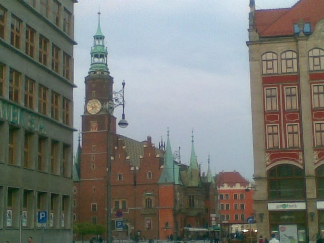 Ogień na wrocławskim Rynku - Fot. Dariusz Wieczorkowski