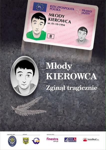Prawo jazdy jak nekrolog  - Fot. www.lubin.pl