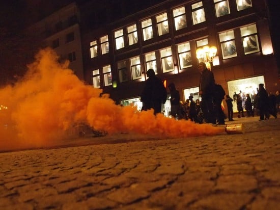 W centrum starli się manifestanci  - 1
