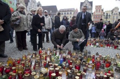 Wrocław w żałobie - fotoreportaż Macieja Kulczyńskiego - 1