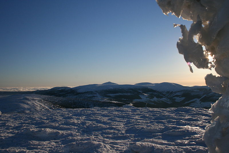 Trudne warunki w Karkonoszach - Fot. Wikipedia