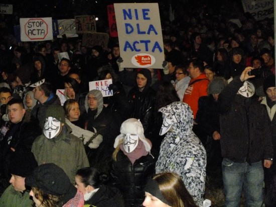 Kolejna demonstracja przeciwko ACTA - Fot. archiwum prw.pl