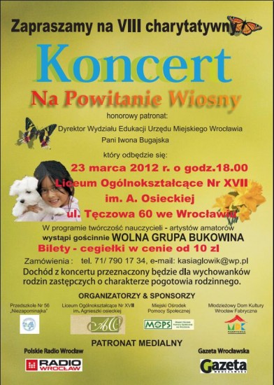 Koncert na Powitanie Wiosny -