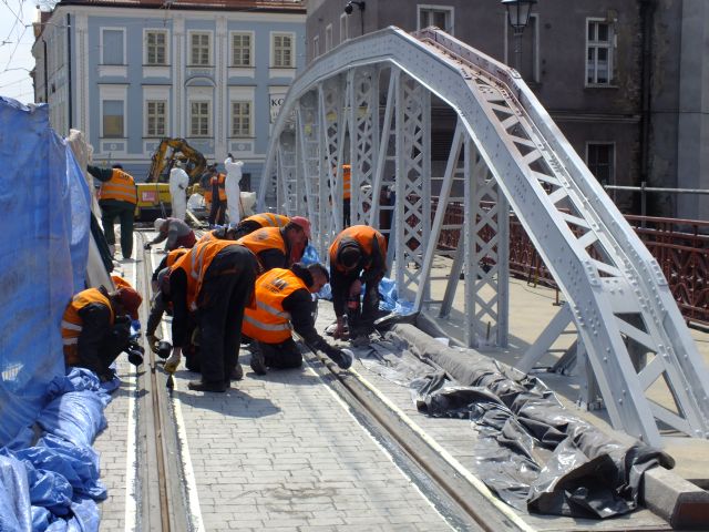 Ostatnie prace na Moście Młyńskim - 7