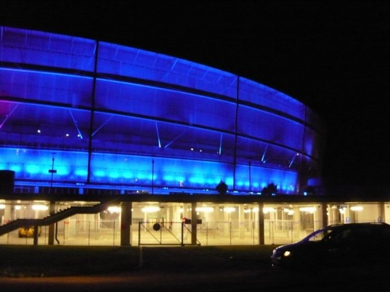 Nocny pokaz iluminacji - Fot. archiwum prw.pl
