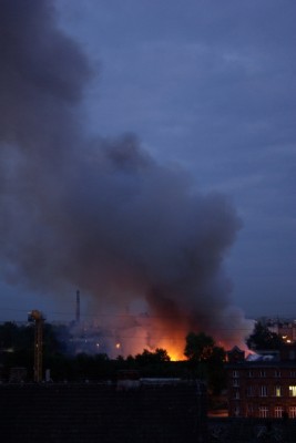 Pożar magazynów przy ul. Piłsudskiego - 4