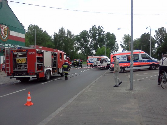 Wypadek na ulicy Koszalińskiej - Fot. Wojciech Konieczny