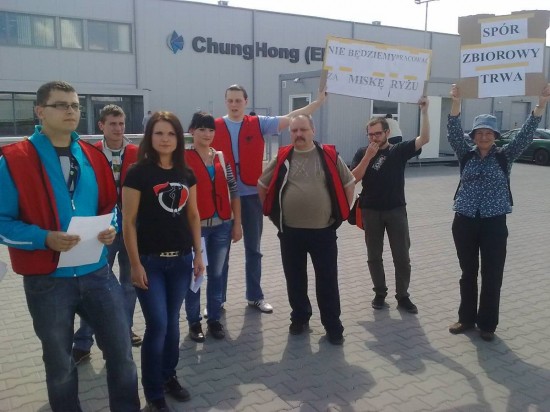 Strajk w Chung Hong Elektronics - fot. archiwum prw.pl