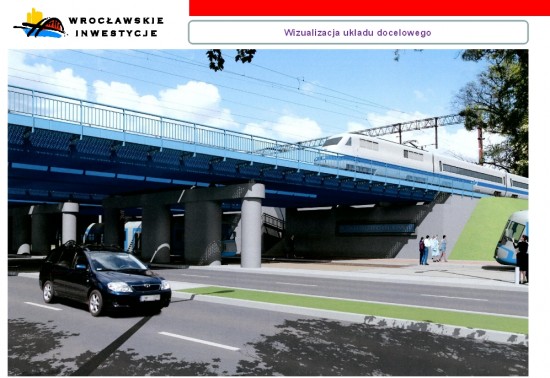 Starogroblowa do remontu (Zobacz) - Wizualizacja wiaduktu, fot. Wrocławskie Inwestycje