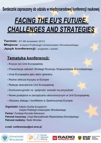 Międzynarodowa konferencja naukowa "Facing the EU's Future. Challenges and Strategies".  - 0