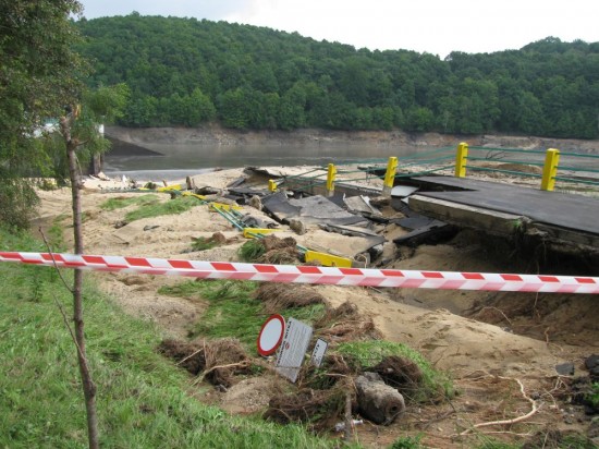 Polsko-niemieckie spotkanie ws. powodzi - Powódź, sierpień 2010. Okolice Bogatyni (Fot. JB)