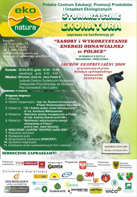 Laury Ekoprzyjaźni – nagrody dla działaczy na rzecz ekologii - 0
