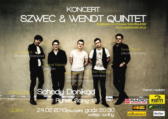 Koncert Szwec & Wendt Quintet 24 lutego w Schodach Donikąd - fot. mat. prasowe