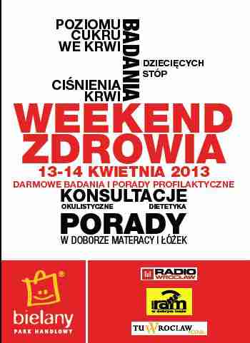 Przyjdź w kwietniu do parku zdrowia - 