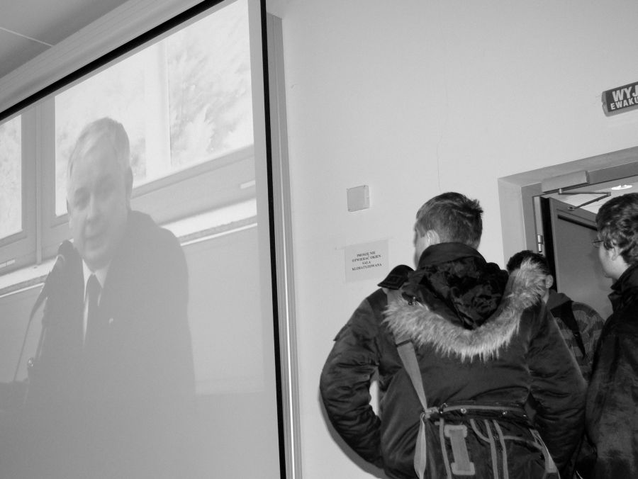 Choć mają dopiero po kilka i kilkanaście lat...  - Archiwum prw.pl (Fot. Katarzyna Górowicz). Spotkanie z prezydentem Lechem Kaczyńskim we wrocławskim Uniwersytecie Ekonomicznym