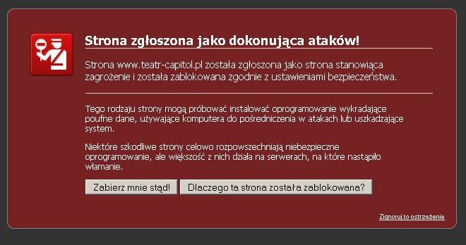 Wirus w teatrze Capitol. Jest problem! - 