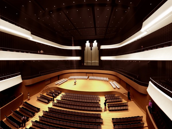 Narodowe Forum Muzyki - inwestycja "idzie" do przodu - Wizualizacja Narodowego Forum Muzyki, fot. materiały prasowe