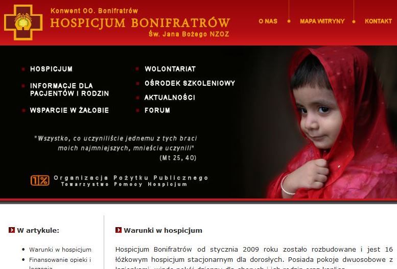 Wrocławskie hospicjum prosi o wsparcie (Posłuchaj) - www.hospicjumbonifratrow.pl