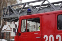 Pożar i ewakuacja w Polkowicach - 