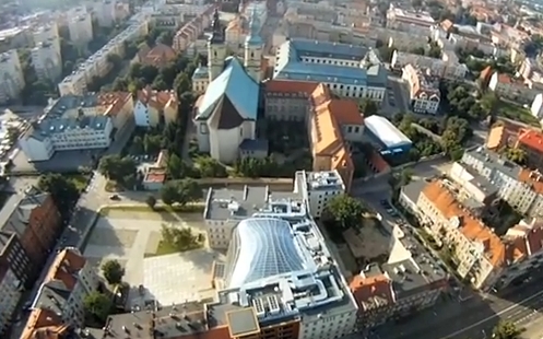 Legnica promuje się z kosmosu - fot. Kadr z filmu