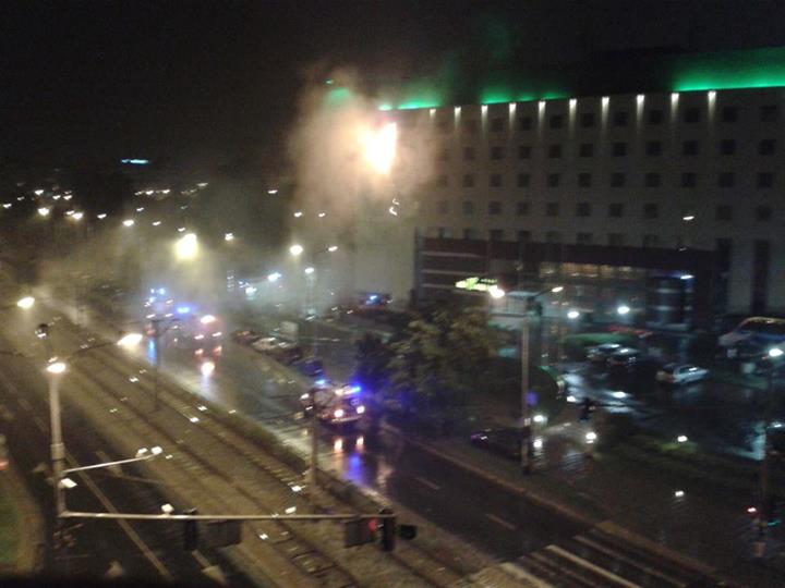 Nocny pożar w Hotelu Plaza (Foto) – fot. Grzegorz Komendacki
