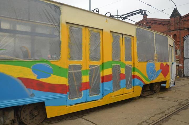 Jedyny taki tramwaj w mieście (Zdjęcia) - fot. Facebook