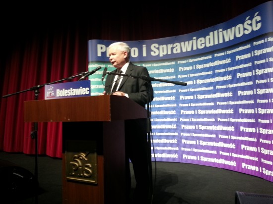 Jarosław Kaczyński w Bolesławcu - fot. Piotr Słowiński