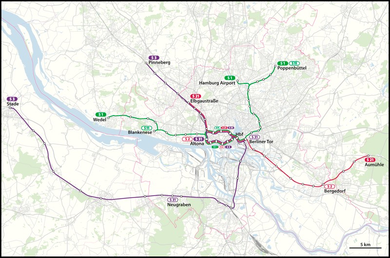 Wrocławskie pudła trafią do Hamburga - S-Bahn w Hamburgu, fot. Wikipedia