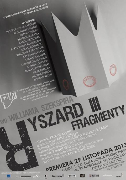 RYSZARD III w teatrze PWST - 