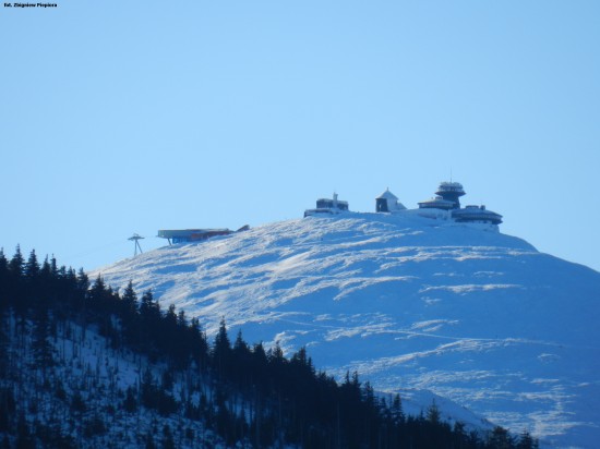 Ruszył wyciąg na Śnieżkę z Pecu - Górna stacja wyciągu na Śnieżkę, fot. Zbigniew Piepiora