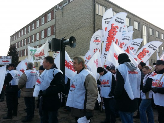 Zgorzelec: Protest pod Famago - fot. prw.pl