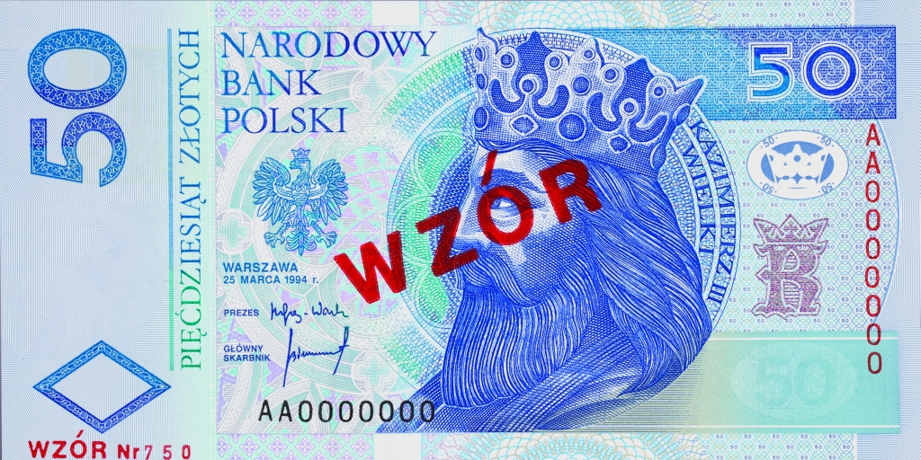  Płacili fałszywymi 50-złotówkami - Wzór banknotu 50 zł (fot. NBP)