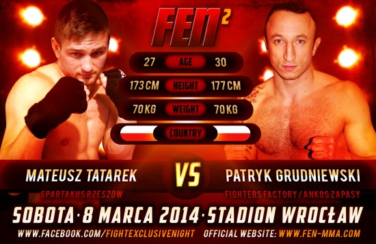 Grudniewski vs Tatarek następnym pojedynkiem w karcie walk FEN2! - mat. prasowe