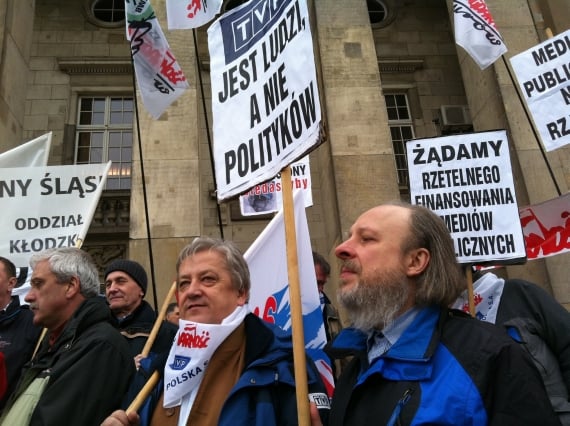 Protest  dziennikarzy TVP Wrocław - 0