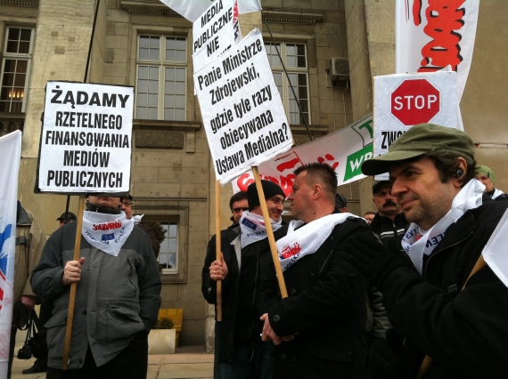 Protest  dziennikarzy TVP Wrocław - 6