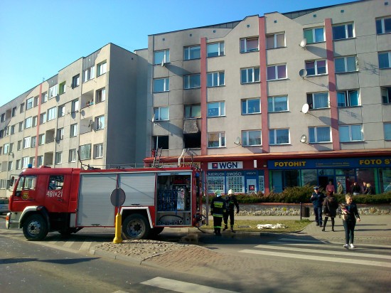 W Lubinie paliło się mieszkanie (Foto) - Fot. Dariusz Chryc 