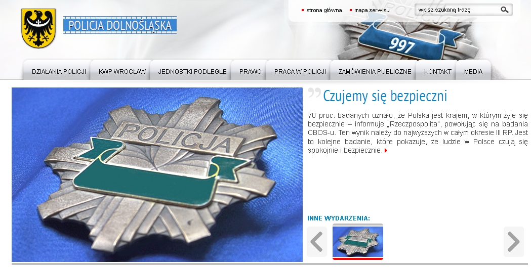 Nowa strona dolnośląskiej policji - fot. KWP