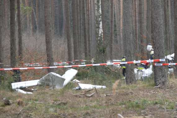 Wypadek lotniczy pod Lubinem (Foto) - 1