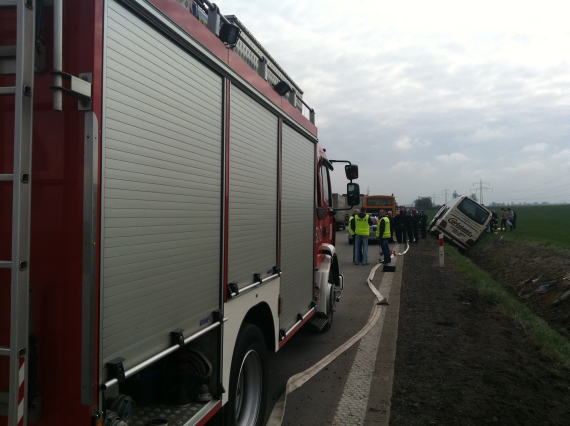 Wypadek autobusu na autostradzie A4 - 2