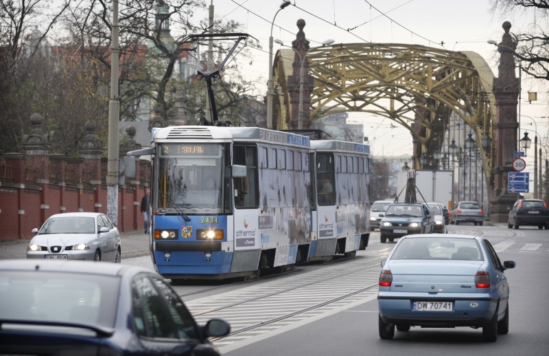 Niebezpiecznie na Wróblewskiego - fot. wroclaw.pl