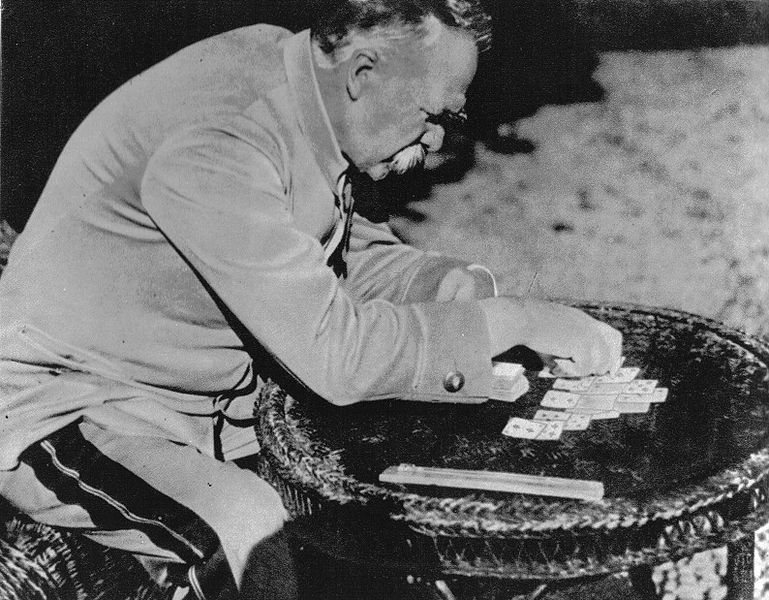 Wystawa na cześć Józefa Piłsudskiego - Jedną z ulubionych rozrywek marszałka było stawianie pasjansa, fot. Wikipedia.org/10:27, 1 wrz 2008/Shalom