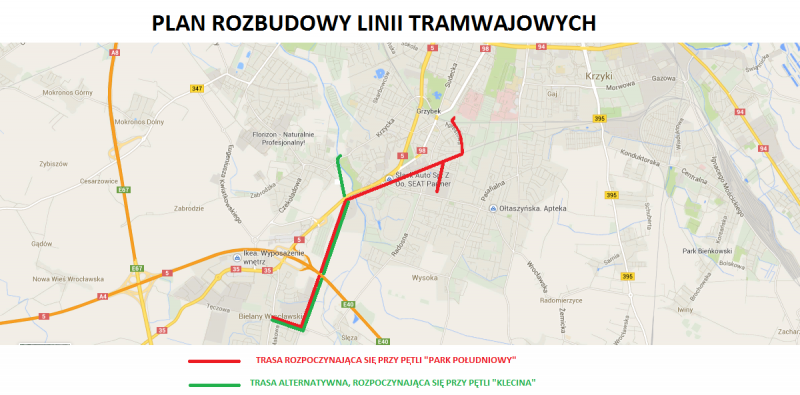 Po kliknięciu w mapę powiększy się