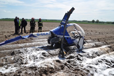 Pod Bolesławcem spadł helikopter - 2